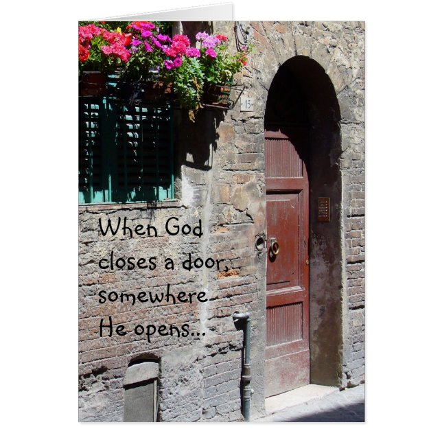 When God Closes a Door Card (Front)
