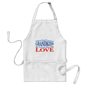 When God Created Grandkids Standard Apron