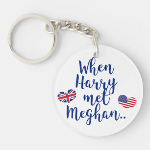 When Harry met Meghan   Fun Royal Wedding Key Ring