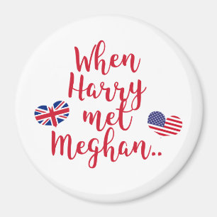 When Harry met Meghan   Fun Royal Wedding Magnet