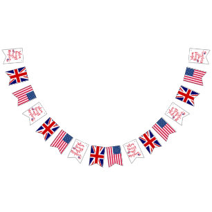 When Harry met Meghan Royal Wedding Celebration Bunting