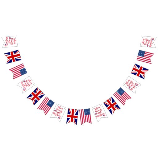 Image of When Harry met Meghan | Royal Wedding Celebration Bunting