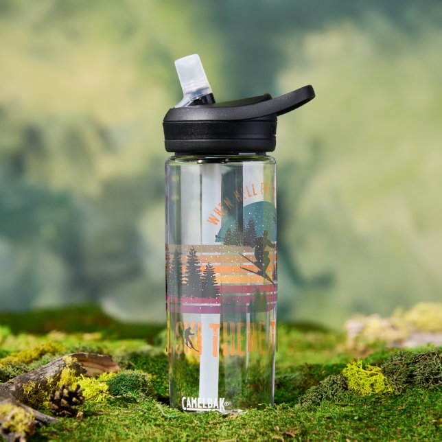 When Hell Freezes Over I'll Ski There Too Water Bottle (Outdoor)