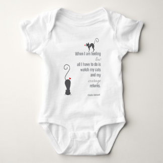 When I Am Feeling Low - Bukowski - inspirational Baby Bodysuit