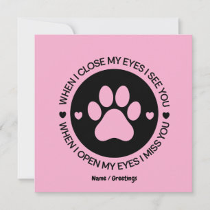 When I Close My Eyes I See You Love Quote Invitation