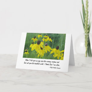 When I First Open My Eyes - Emerson Thank You Card