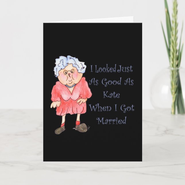 When I Got Married Humour Funny Anniversary Card (Front)