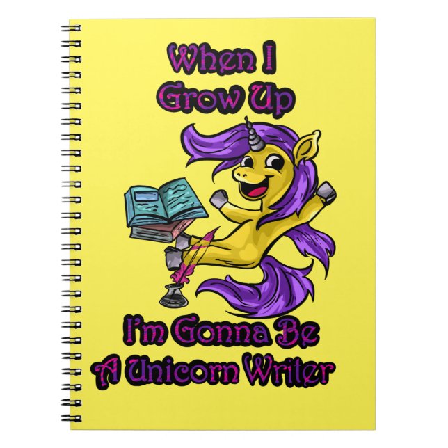 When I Grow Up I'm Gonna Be - Spiral Notebook (Front)