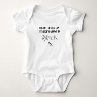 When I Grow Up .... Rapper Baby Bodysuit