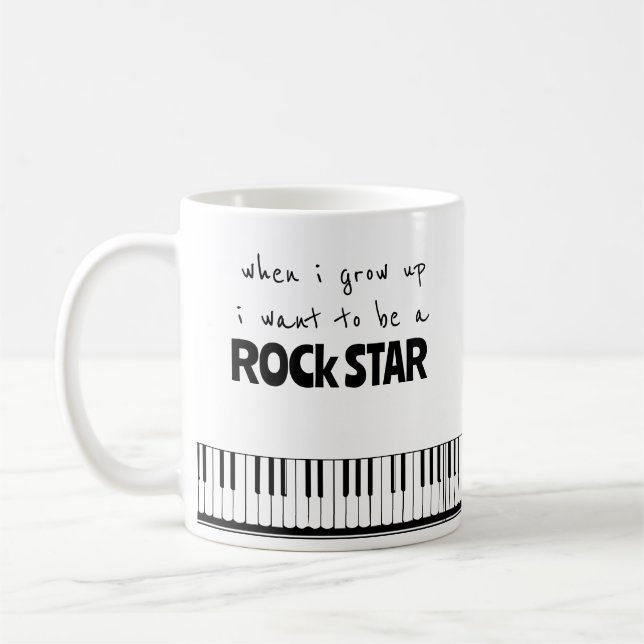When I Grow Up Rock Star Coffee Mug (Left)