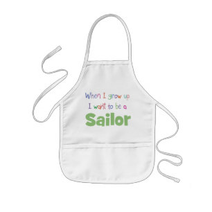 When I Grow Up Sailor Kids Apron