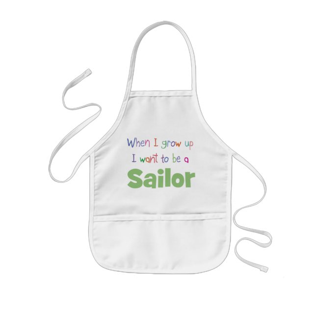 When I Grow Up Sailor Kids Apron (Front)