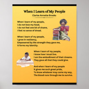 WHEN I LEARN OF MY PEOPLE - Poster