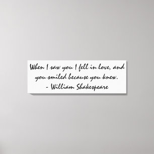 When I saw you I fell in love - Wall Art