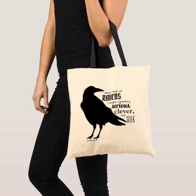 "When I think of ravens..." tote Bag (Front (Product))