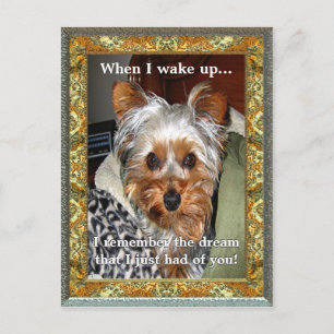 When I Wake Up Customisable Postcard