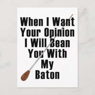 When I Want Your Opinion... Postcard