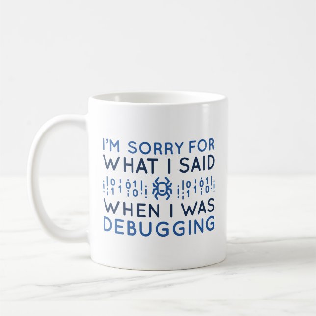 When I Was Debugging Coffee Mug (Left)