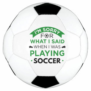 When I Was Playing Soccer Football