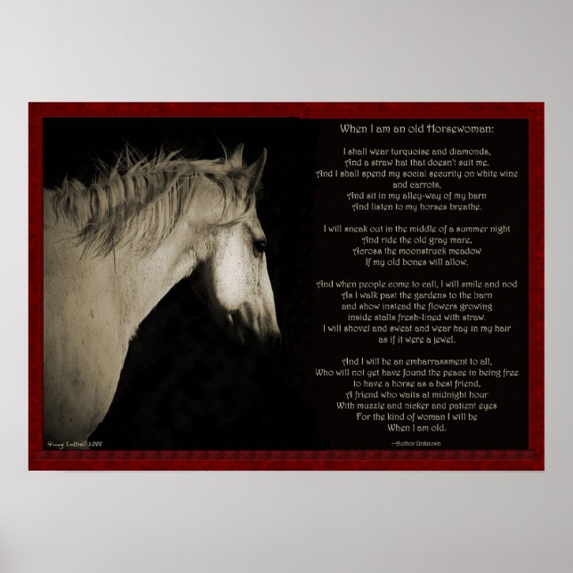 When I'm an Old Horsewomen Poster (Front)