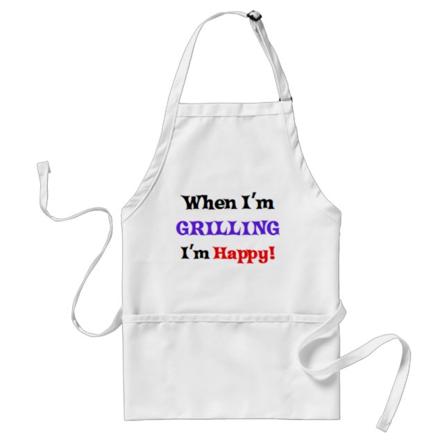 when i'm grilling standard apron (Front)