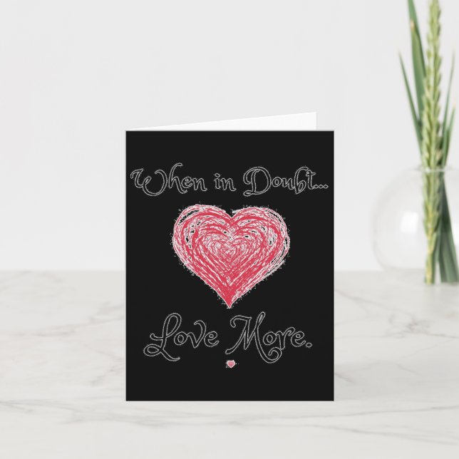When In Doubt  Card (Front)