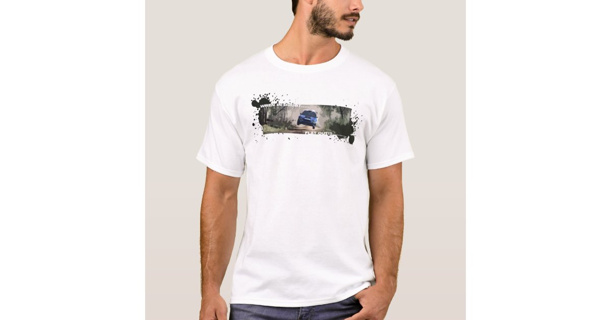 When in doubt flat out t shirt zazzle