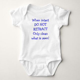 When Intact DO NOT RETRACT Baby Bodysuit