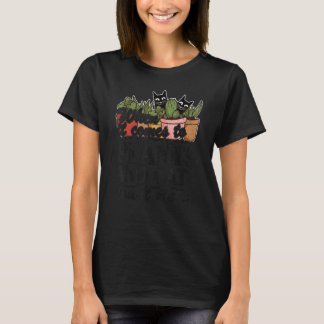 When It Comes To Plants And Cats Count Me In  Gard T-Shirt