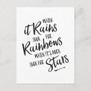 When It Rains - Inspirational Card