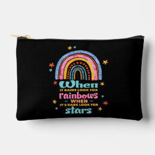 When It Rains Look For Rainbows Accessory Pouch