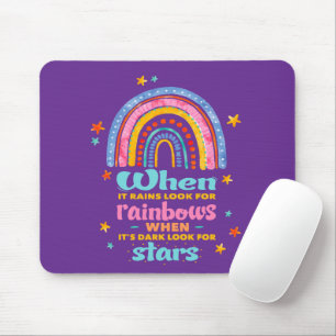 When It Rains Look For Rainbows Mouse Mat