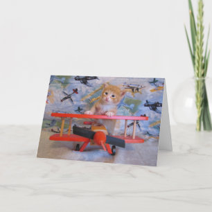 When Kitties Fly Card