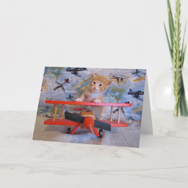 When Kitties Fly Card (Front)