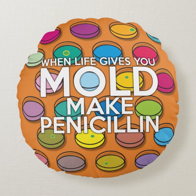 WHEN LIFE GIVE YOU MOLD ROUND CUSHION (Front)