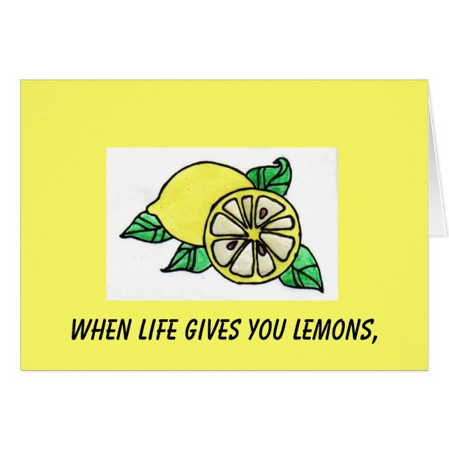 When Life Gives You Lemons, (Front Horizontal)