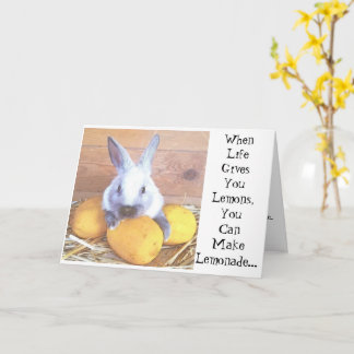 When Life Gives You Lemons Bunny Card