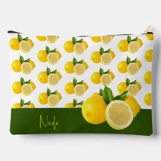 When Life Gives You Lemons Large Accessory Pouch (Back)