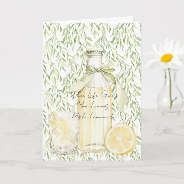 When Life Gives You Lemons Make Lemonade Card (Small Plant)