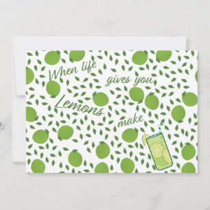 When Life Gives You Lemons Make Lemonade Holiday Card