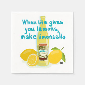 When Life Gives You Lemons - Make Limoncello Napkin