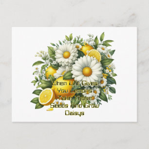 When Life Gives You Lemons Postcard