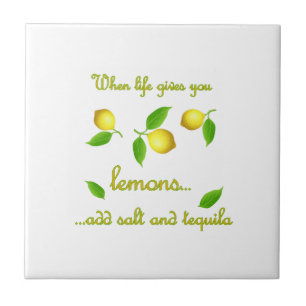 When life gives you lemons tile