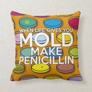 WHEN LIFE GIVES YOU MOLD MAKE PENICILLIN CUSHION