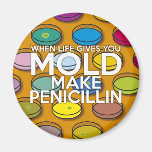 WHEN LIFE GIVES YOU MOLD MAKE PENICILLIN MAGNET
