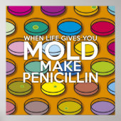 WHEN LIFE GIVES YOU MOLD MAKE PENICILLIN SCIENCE POSTER (Front)