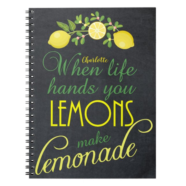 when life hands you lemons gratitude journal (Front)