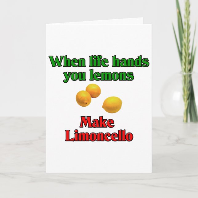When Life Hands You Lemons Holiday Card (Front)