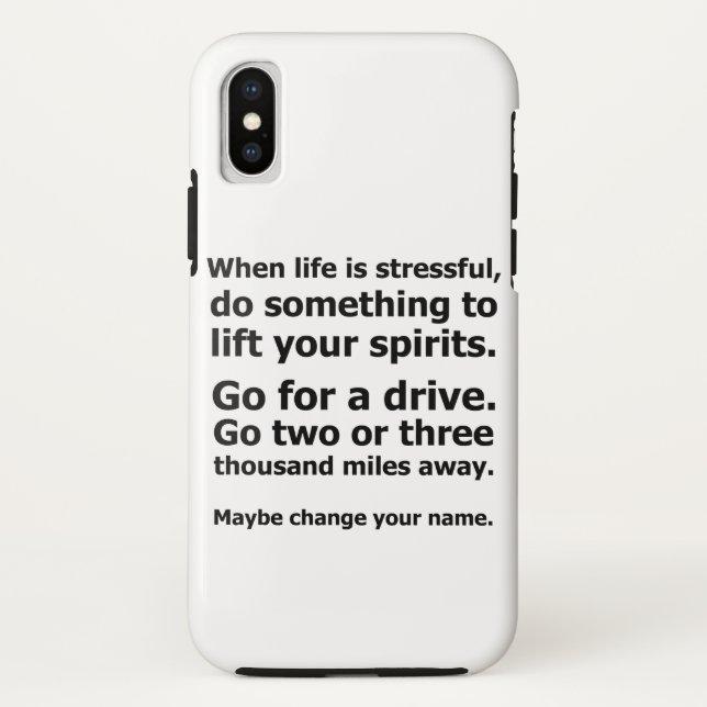 When Life is Stressful Case-Mate iPhone Case (Back)