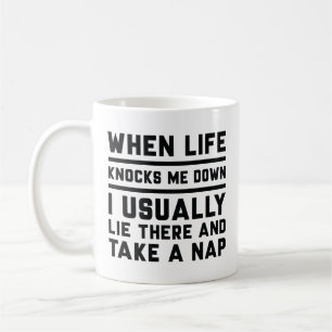When Life Knocks Me Down Coffee Mug